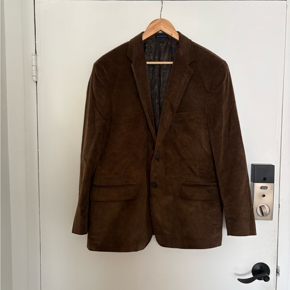 Chocolate brown corduroy blazer - Picture 3 of 8